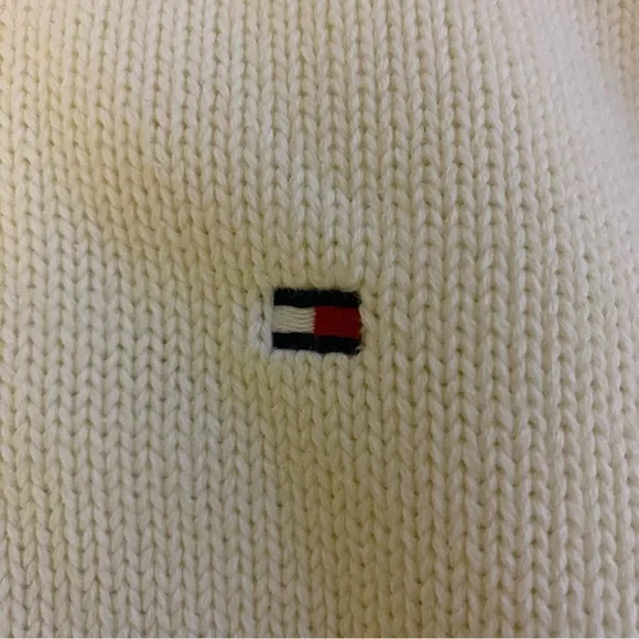 Tommy Hilfiger Cream Sweater for Men L GUC - Picture 3 of 5